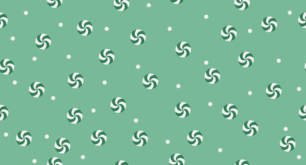 Striped sugar candy seamless pattern. Green and white striped sugar candy pattern. Season greetings wallpaper. New year background