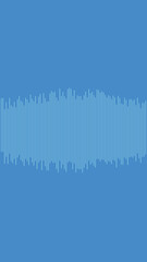 Audio Waveform Visualizer in Cool Blues for Abstract Backgrounds and Creative Graphic Design Projects