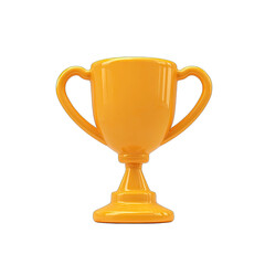 Orange trophy, 3D render