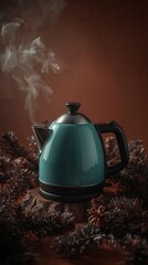 Monochrome Everyday Objects in Transformative Teal Minimalist Modern Aesthetic Still Life