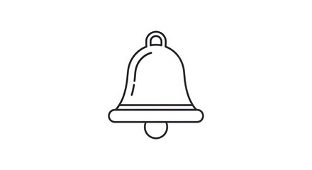 Minimalist Bell Icon For Notifications And Alerts