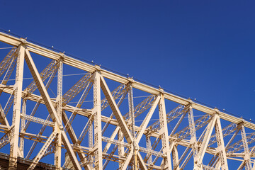 Steel Bridge Under Clear Blue Sky