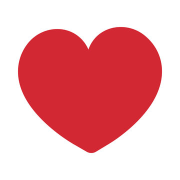 simple red heart shape