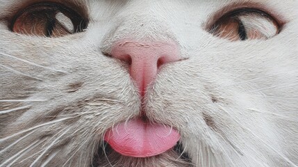 Close-up Acrylic Painting of a Cat's Face in Renaissance Style