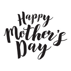 Naklejka premium Happy Mother's Day Typography Design