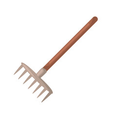 Rake icon, vector illustration isolated on white background, rake clip art, clip art rake