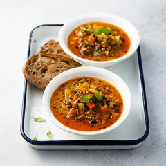 Homemade sweet potato soup
