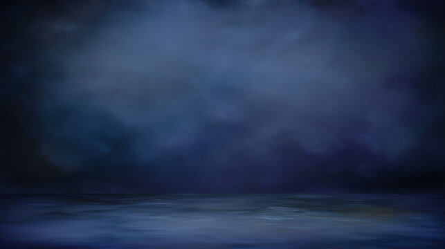 dark stormy clouds over dark blue sky - Powered by Adobe