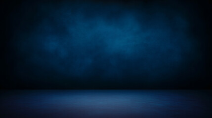 dark blue grunge interior with light