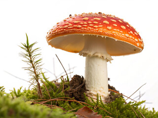 fly agaric mushroom. mushroom, toadstool, red, autumn, forest, nature, amanita, fungus, agaric, poisonous, fly agaric, fly, poison, toxic, fungi, cap, white, grass, wood, moss, amanita muscaria, mushr