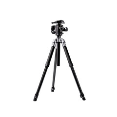 Black and gray tripod, studio quality