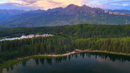 lake in the mountains