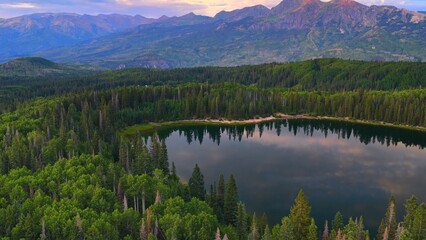 lake in the mountains