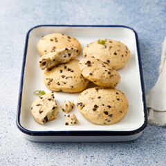 Homemade chocolate chip cookies