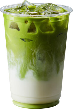 matcha latte transparent background