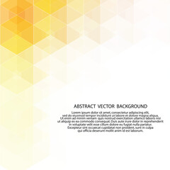 Fototapeta premium abstract yellow illustration. vector background. polygonal style. eps 10