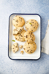 Homemade chocolate chip cookies