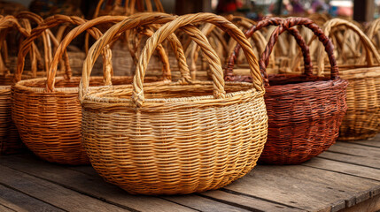 Obraz premium handmade wicker basket
