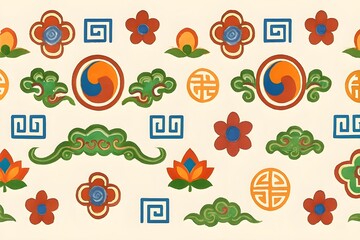 Obraz premium Reinterpretation of Korean Traditional Patterns