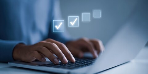 Quality assurance document outlining inspection standards, testing results, and certification report with diagram, improvement, performance