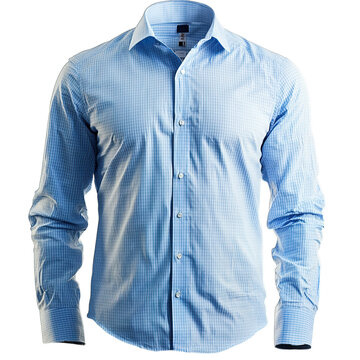 Blue Shirt PNG on Transparent Background Isolated on White Clean Apparel Image