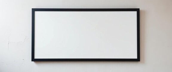 Large white whiteboard mounted on a textured wall,  modern,  surface