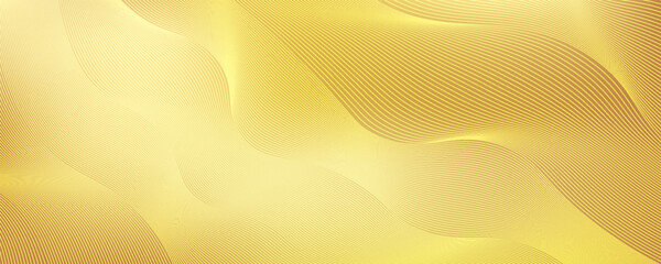 Contemporary technology cover design with gold background and geometric patterns. Premium gold vector technology background for business templates, digital certificates.