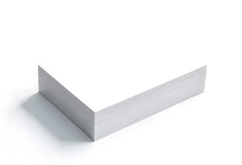 Blank White Business Card Stack Mockup - Isolated on White Background