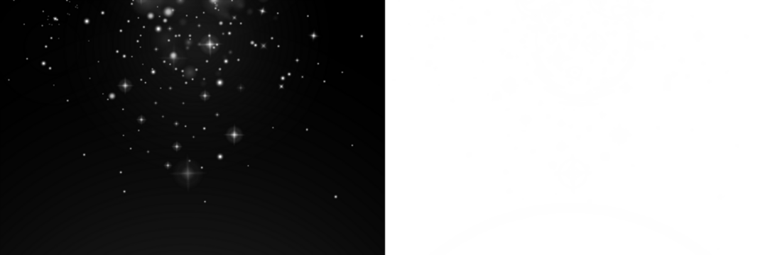 starry panel mask, dual layer design featuring luminous stars and