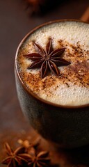 Warm Spiced Coffee Drink with Star Anise.
