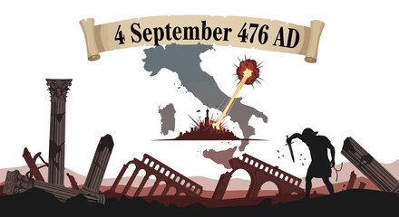 Fall of the Western Roman Empire: A Visual Depiction.