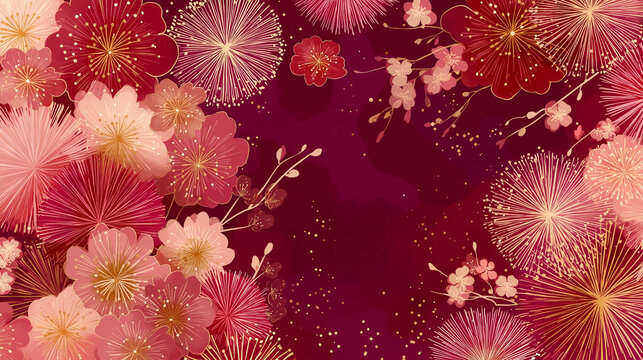 新春セールやキャンペーン用のポスターやバナー素材