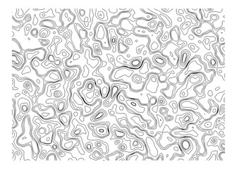 Intricate abstract black and white line art pattern with organic flowing shapes and swirls