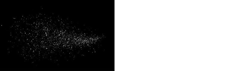 clean white powder stream sweeping right with textured industrial and