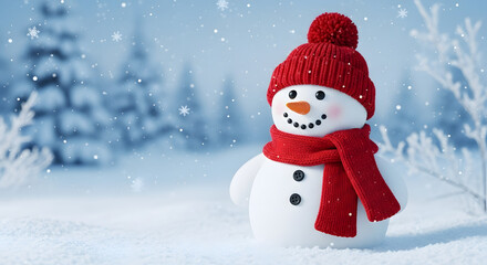 Fototapeta premium Festive Christmas scene with ornaments, candy cane, and snow on a wooden surface.