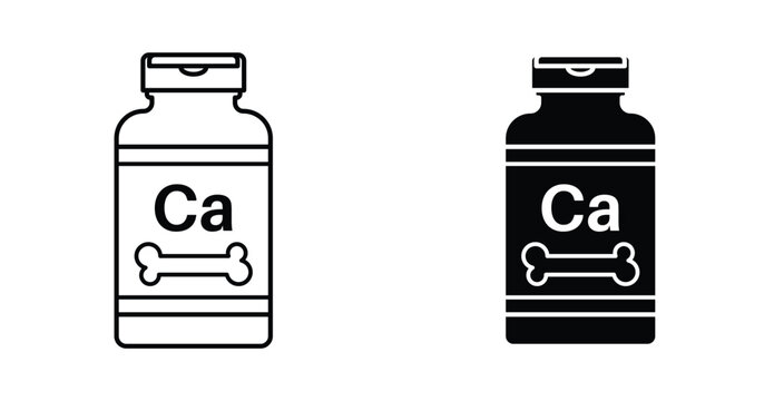 Calcium supplement icon