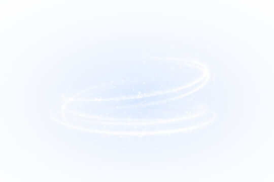 Discover enchanting Sleek Swirling Sparkle Effects on a Clear Blue Background, ideal for designs and media