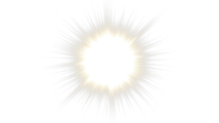 Bright glowing light burst overlay with soft rays emanating outward, creating an ethereal atmosphere for creative design projects and digital artwork enhancement