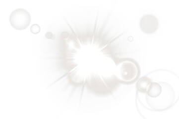 Soft white light burst overlay with circular bokeh effects, creating a dreamy atmosphere for design projects, enhancing visual storytelling and artistic expression