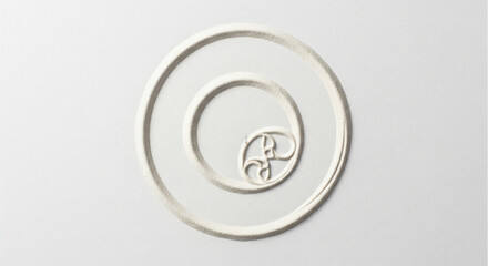 Elegant 3D Fibonacci spiral on a clean white background. Minimalist design representing the golden ratio, mathematics, and sacred geometry.