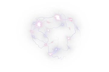 Abstract light energy overlay with soft glowing lines and vibrant colors, creating a dynamic visual effect for creative design and artistic projects with copy space