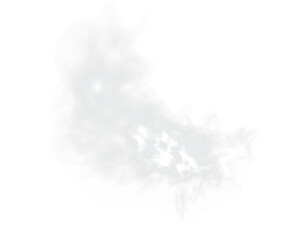 Soft, ethereal white smoke overlay with a wispy texture, creating a dreamy atmosphere for artistic projects and design applications, ideal for creative backgrounds and visual storytelling