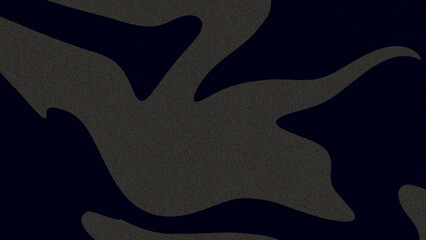 Illustration of abstract dark fluid shapes background with grainy texture effect design