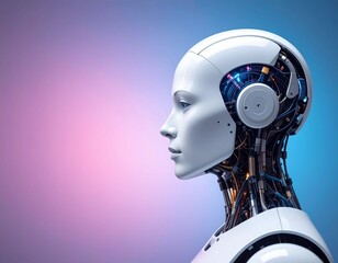 AIを連想するロボットの横顔