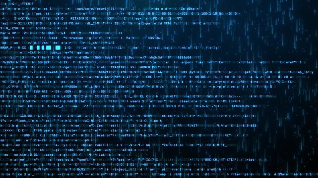 Computer Programming Script Running on Screen | Futuristic Command Line Interface Background