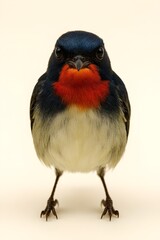 Fototapeta premium Front portrait of Cebu flowerpecker (Dicaeum quadricolor)