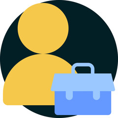 Employee icon isolated on white background. vector illustration icon for business to consumer