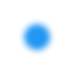 Glowing Blue Circle – Bright, Radiant Icon for UI Design, Buttons, Badges & Highlight Elements