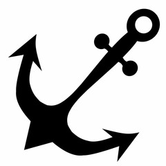 Vector illustration rendering of an anchor icon, suitable for sea shipping for logistics companies or navies.