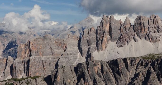 Scenic Dolomites, Croda da Lago view, Antelao, Cortina, Olympics 2026